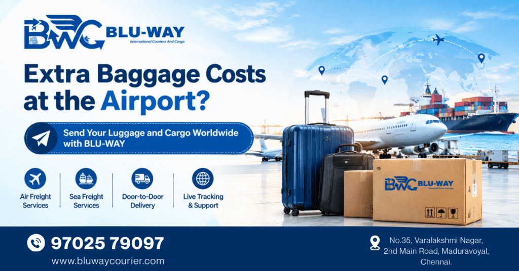 Extra Baggage Costs at the Airport? Send Your Luggage and Cargo Worldwide with BLU-WAY